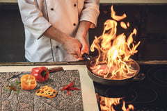 Glass Cutting Board 60D15: Hieroglyphs 3