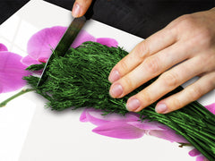 Glass Cutting Board and Worktop Saver D06 Flowers Series: Orchid 3