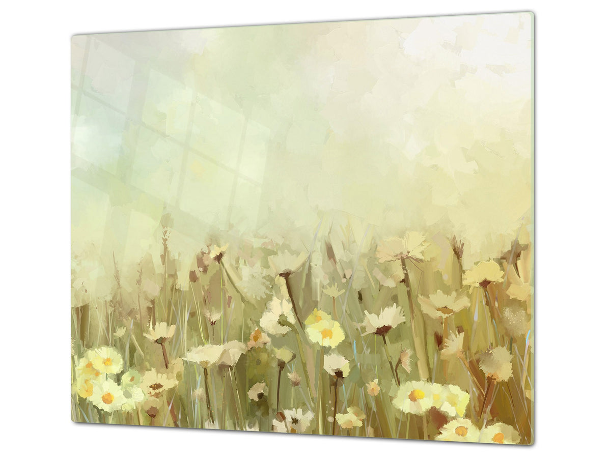 Arbeitsplattenschoner 60D06B: Gänseblümchen