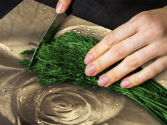 GIGANTE Copri-piano cottura a induzione; Serie di fiori DD06A: Fiore 15