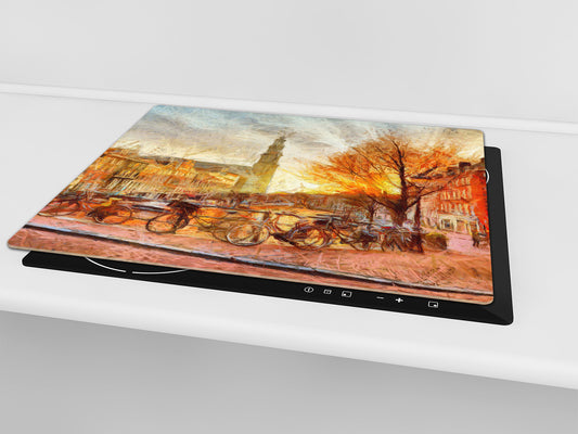 Resistant Glass Cutting Board 60D05B: Old Town