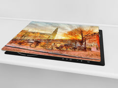 Resistant Glass Cutting Board 60D05B: Old Town