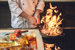 Resistant Glass Cutting Board 60D05B: Old Town