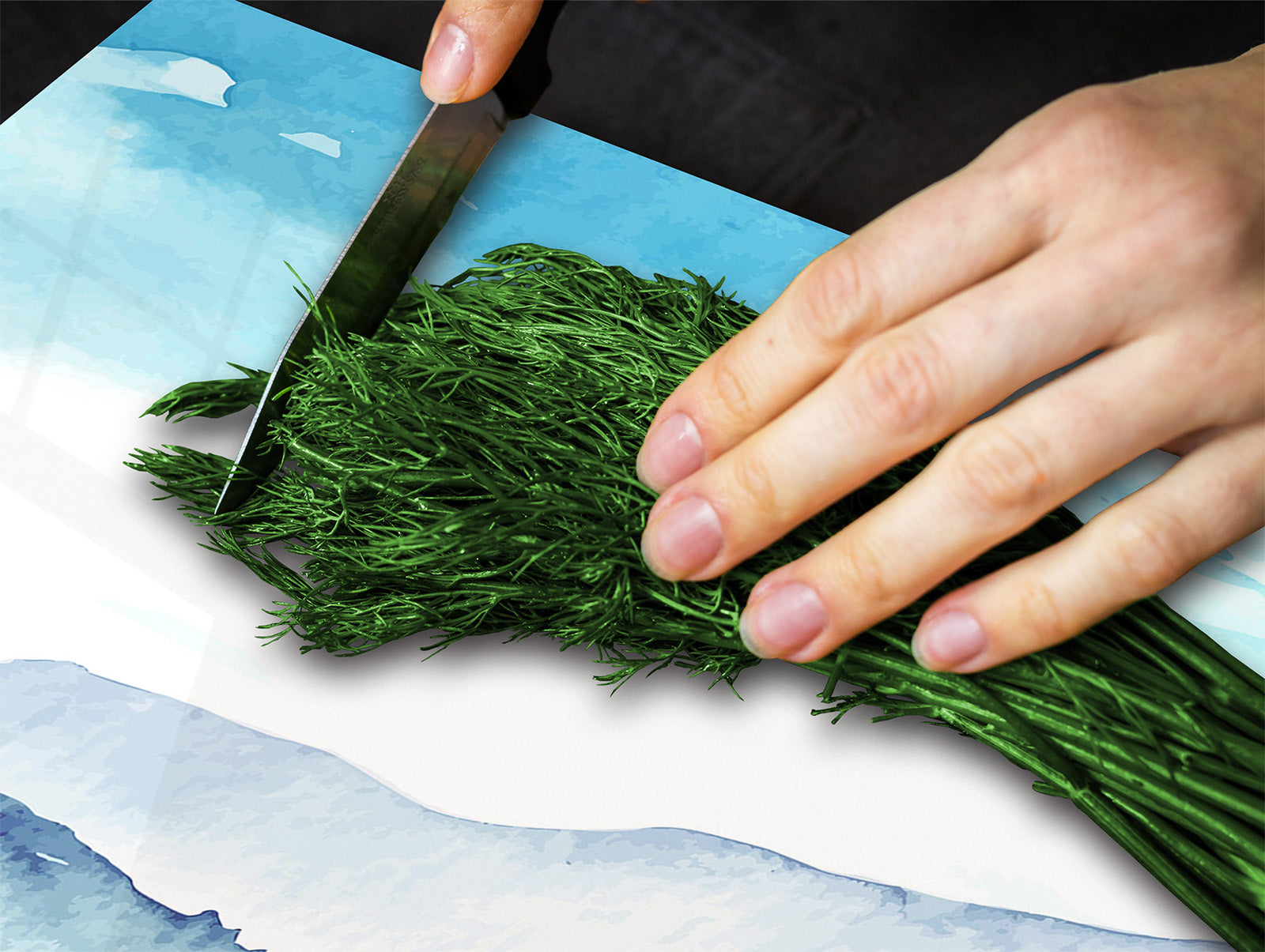 Arbeitsplattenschoner und Nudelbrett 60D08: Berge 1