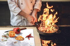 Glass Cutting Board and Worktop Saver D06 Flowers Series: Orchid 1