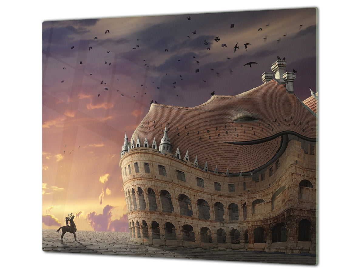 Glass Pastry Board 60D18: Crooked palace