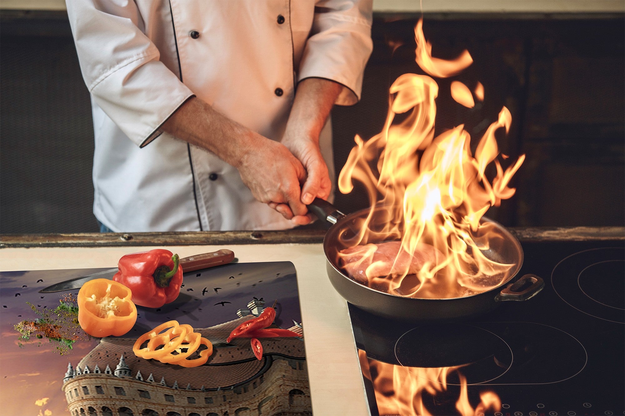 Glass Pastry Board 60D18: Crooked palace