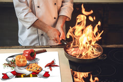 CUTTING BOARD and Cooktop Cover ;D20 Christmas Series: Santa claus