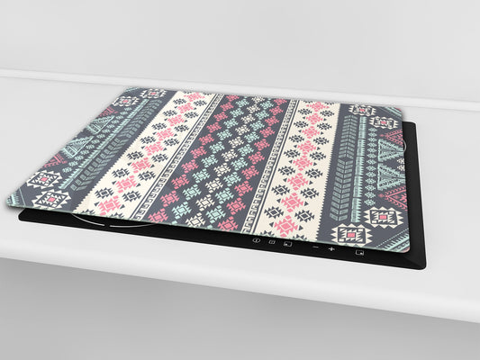 Chopping Board - Induction Cooktop Cover D14 Patterns and Mandalas Series: Texture 148