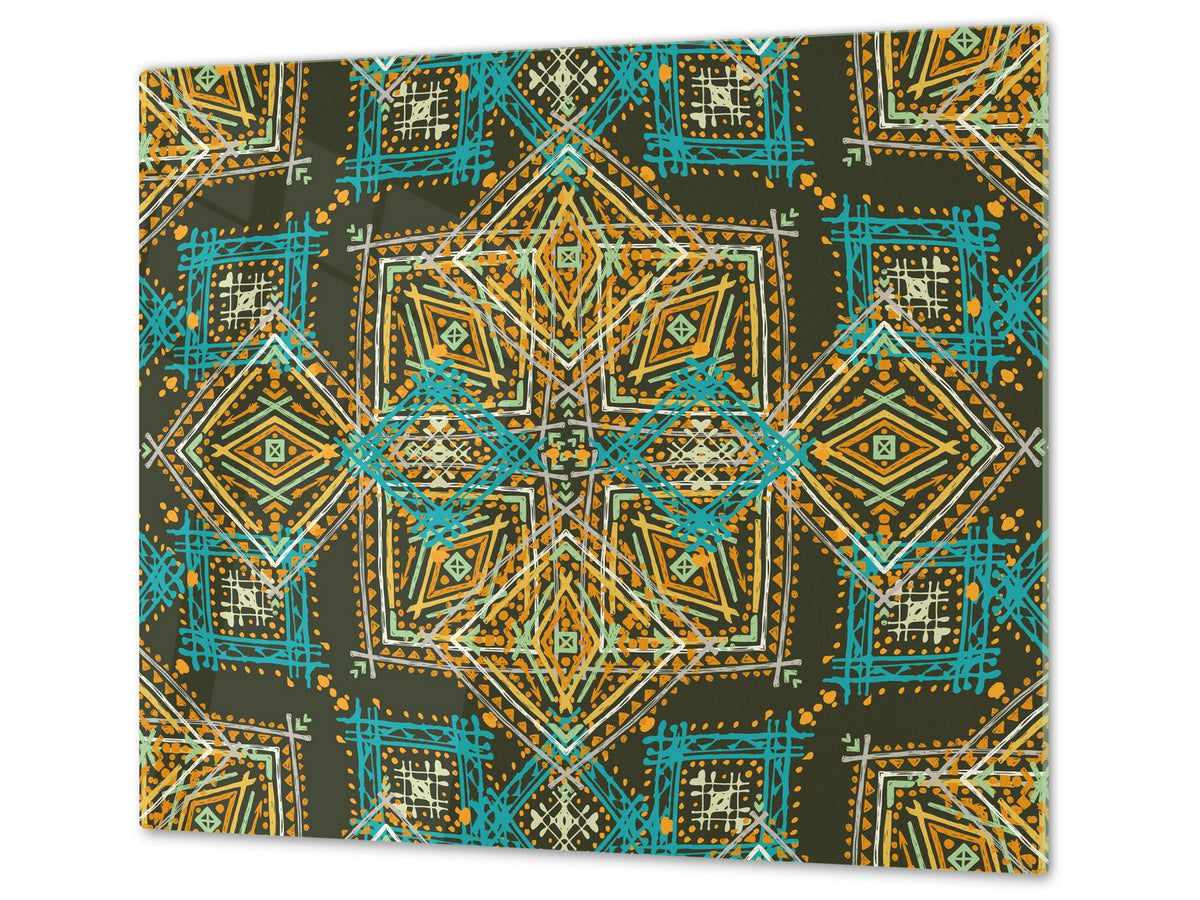 Chopping Board - Induction Cooktop Cover D14 Patterns and Mandalas Series: Texture 184