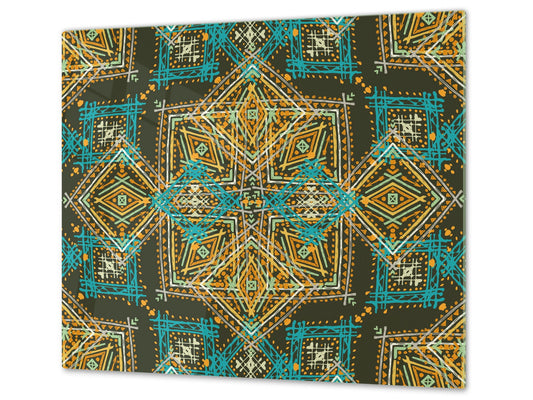 Chopping Board - Induction Cooktop Cover D14 Patterns and Mandalas Series: Texture 184