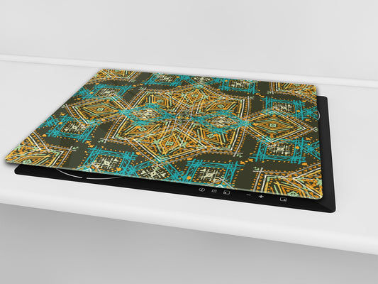 Chopping Board - Induction Cooktop Cover D14 Patterns and Mandalas Series: Texture 184