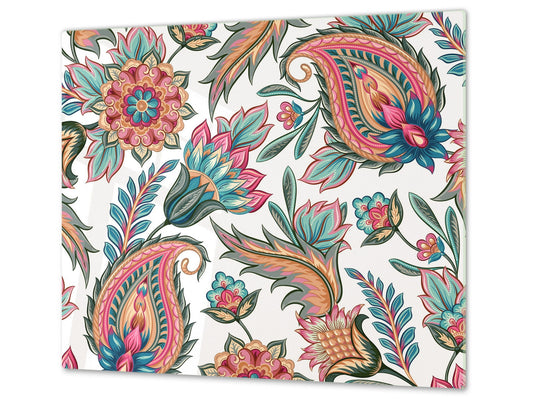 Glass Cutting Board and Worktop Saver D06 Flowers Series: Drawing 66