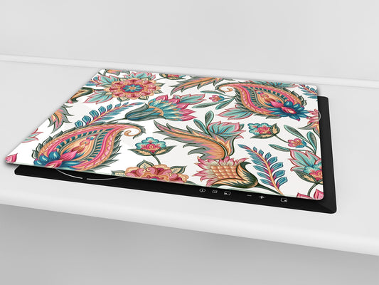 Glass Cutting Board and Worktop Saver D06 Flowers Series: Drawing 66