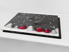 CUTTING BOARD and Cooktop Cover ;D20 Christmas Series: It's snowing