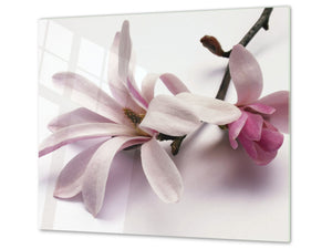 Schneidbrett aus Hartglas und schützende Arbeitsoberfläche D06 Flowers Series: Flower 3