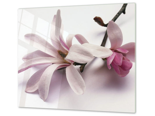 Glass Cutting Board and Worktop Saver D06 Flowers Series: Flower 3