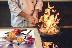 Glass Cutting Board and Worktop Saver D06 Flowers Series: Flower 3