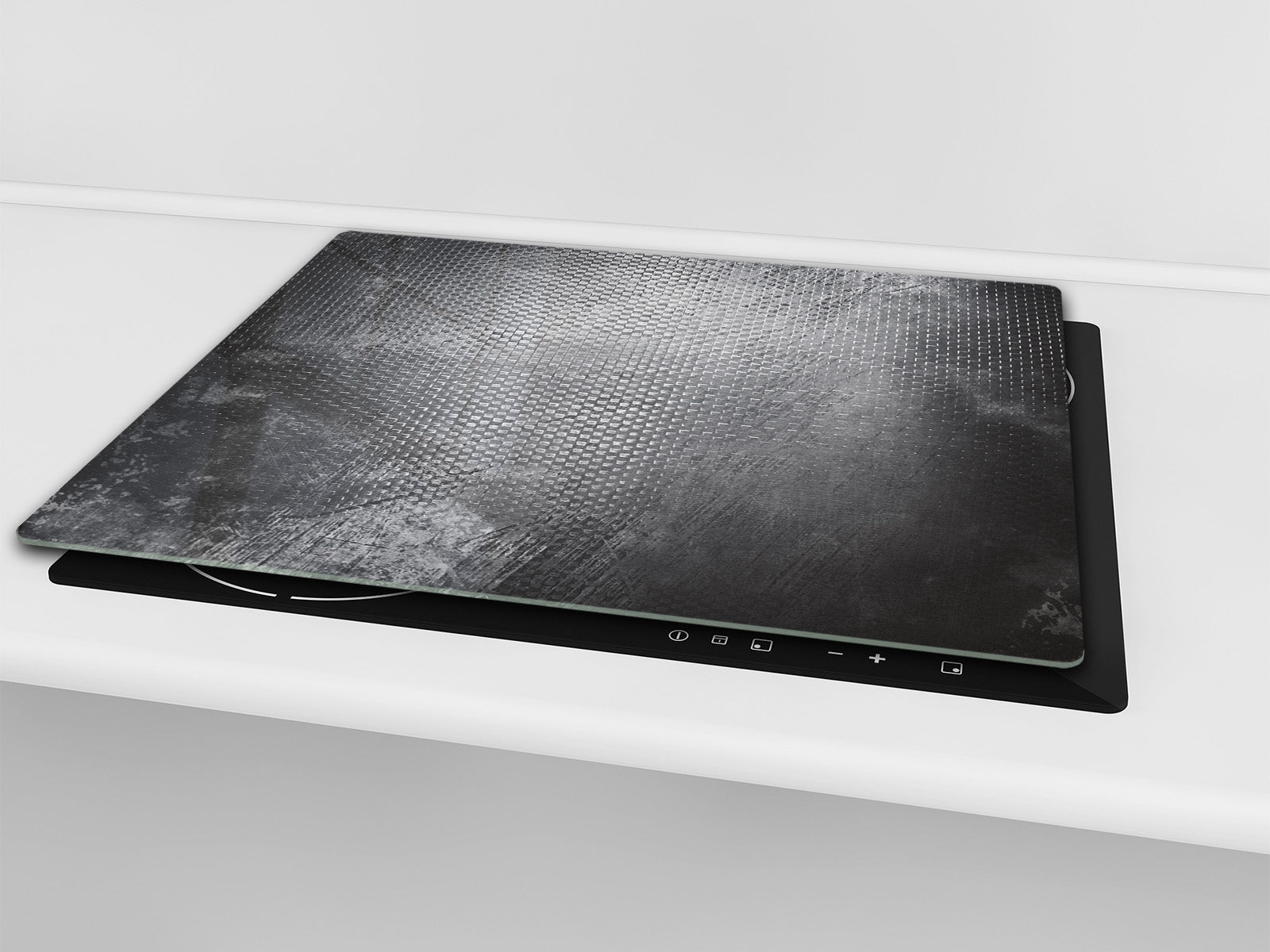 Tempered GLASS Kitchen Board – Impact & Scratch Resistant D10B Textures Series B: Concrete