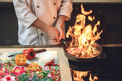 Arbeitsplattenschoner 60D06B: Blumen 7