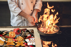 CUTTING BOARD and Cooktop Cover ;D20 Christmas Series: Christmas gingerbreads