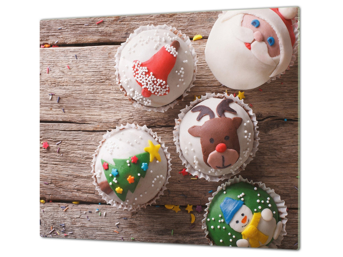 CUTTING BOARD and Cooktop Cover ;D20 Christmas Series: Christmas muffins