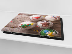 CUTTING BOARD and Cooktop Cover ;D20 Christmas Series: Christmas muffins