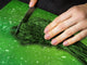 Tablero de cocina de VIDRIO templado – Resistente a golpes y arañazos  - D10A Serie Texturas A: Cielo verde estrellado