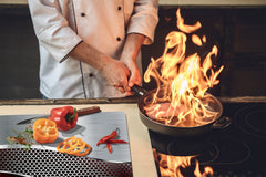 Tempered GLASS Kitchen Board – Impact & Scratch Resistant D10B Textures Series B: Texture 66