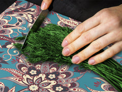 Tagliere e proteggi-piano di lavoro in vetro resistente; D15 Serie Disegni: Trama 163