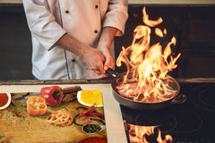 Glass Kitchen Board 60D03A: Root spices 1