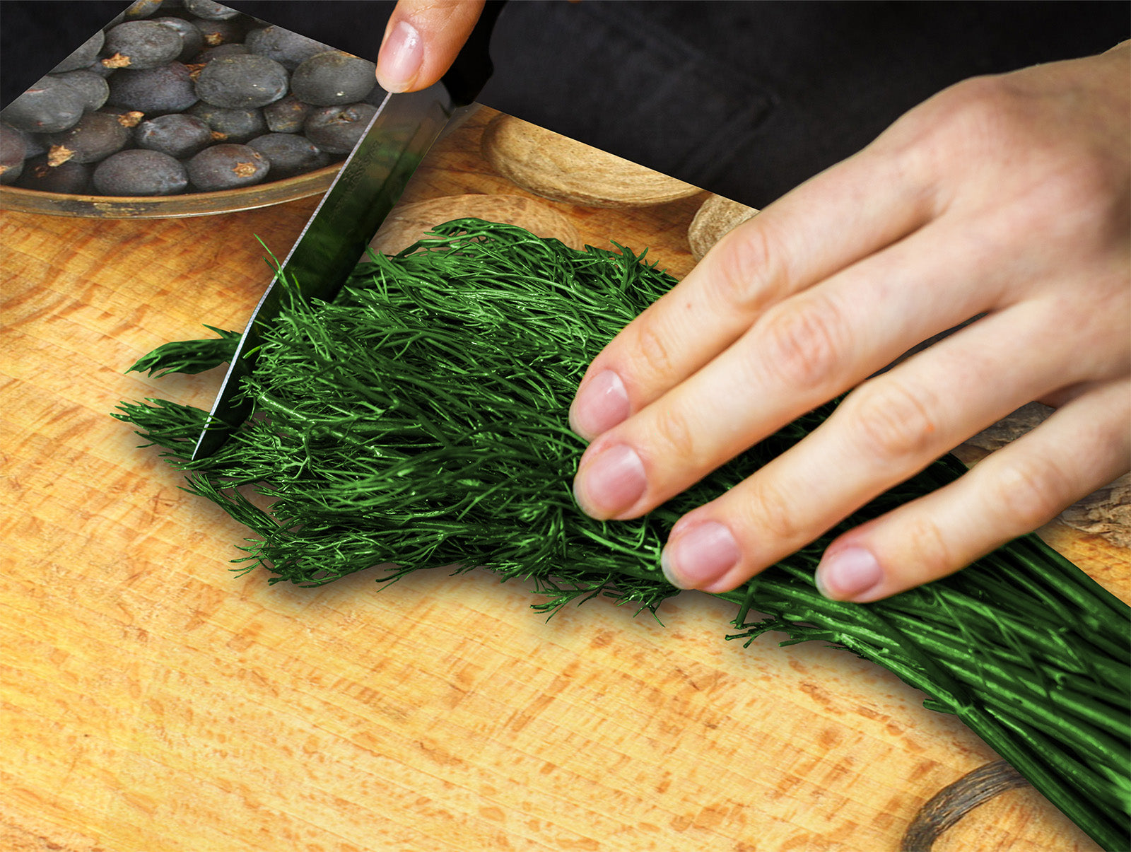 Glass Kitchen Board 60D03A: Spices. 2