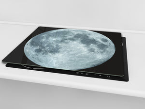 Tempered GLASS Kitchen Board D09 Other: Full Moon