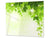 Küchenbrett aus Hartglas und Kochplattenabdeckung; D08 Nature Series:  Leaves 11