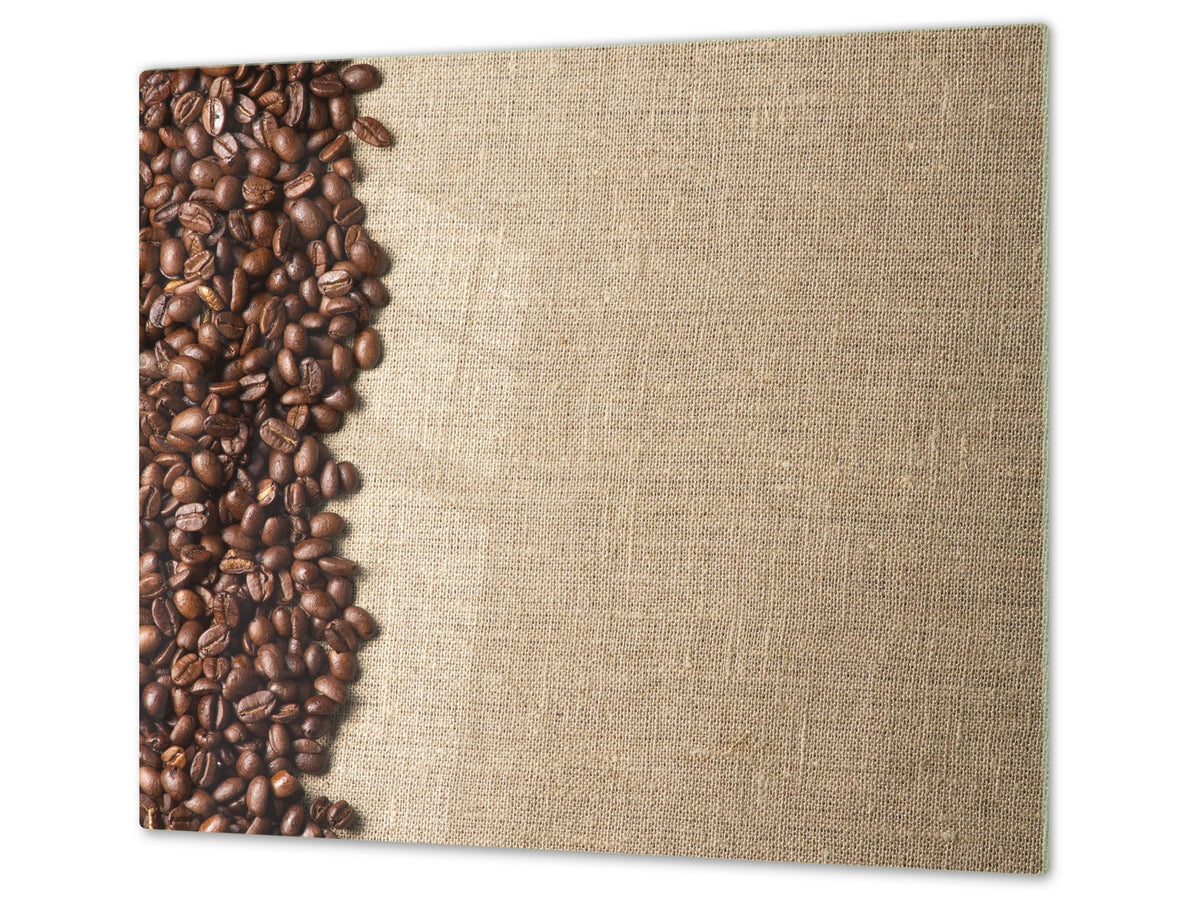 Tagliere in VETRO temperato – Proteggi-piano di lavoro e spianatoia; D05 Serie Caffè Caffè 144