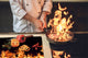 Küchenbrett aus Hartglas und Kochplattenabdeckung; D03 Fire Series: Fire 5
