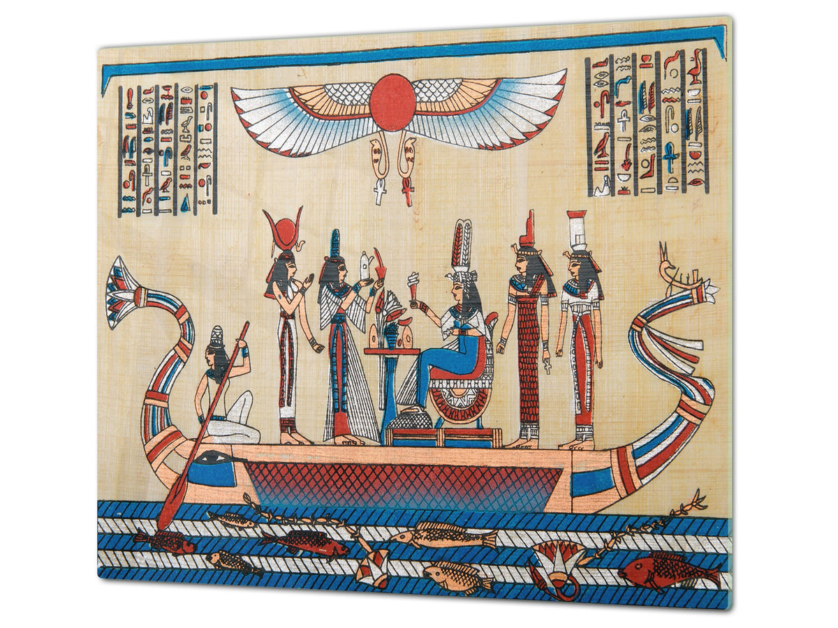 Glass Cutting Board 60D15: Egyptian figures 2