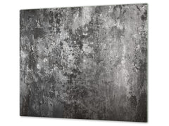 Tempered GLASS Kitchen Board – Impact & Scratch Resistant D10A Textures Series A: Old wall