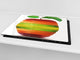 Tabla de cocina de vidrio templado - Tabla de corte de cristal resistente D07 Frutas y verduras: Frutas 10
