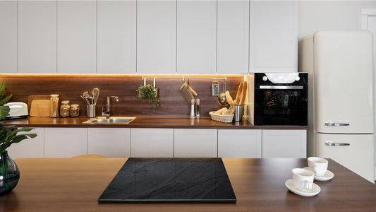 TEMPERED GLASS CHOPPING BOARD – Glass Cutting Board and Worktop Saver D26 Textures and tiles 2 Series: Dark granite