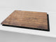 Planche à découper en verre trempé et couvre-cuisinièr; D10A Série Textures A: Bois 12