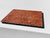 Planche à découper en verre trempé et couvre-cuisinière; D10B Série Textures: Mur De Briques 1