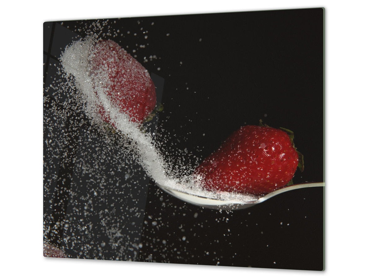 KITCHEN BOARD & Induction Cooktop Cover  D07 Fruits and vegetables: Strawberry 26