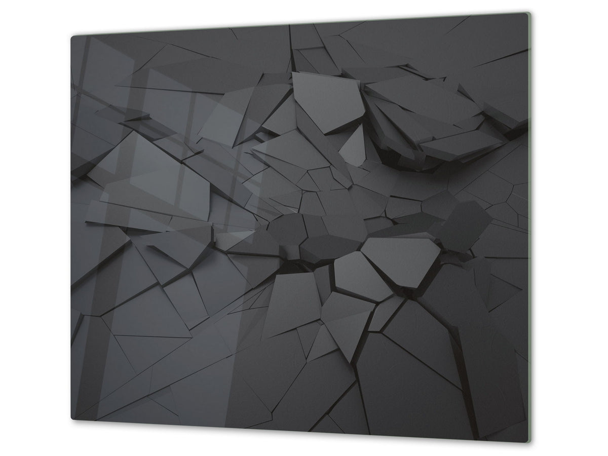 Tempered GLASS Kitchen Board – Impact & Scratch Resistant D10A Textures Series A: Texture 16