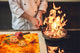 Küchenbrett aus Hartglas und Kochplattenabdeckung; D03 Fire Series: Fire 8