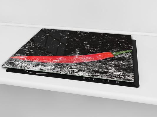KITCHEN BOARD & Induction Cooktop Cover  D07 Fruits and vegetables: Pepper 30