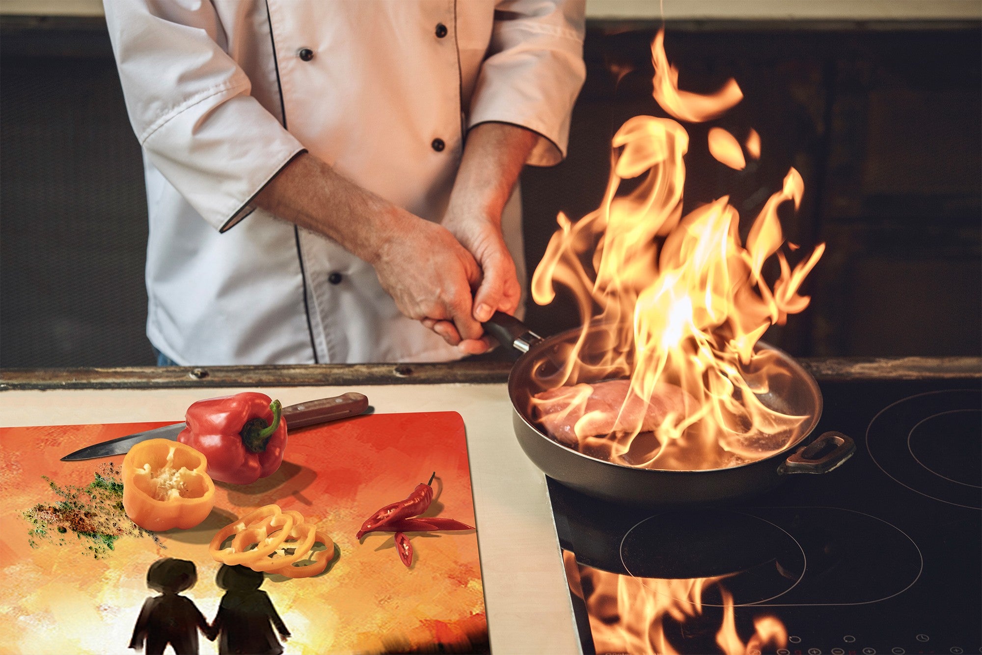 Glass Pastry Board 60D18: Go together 2