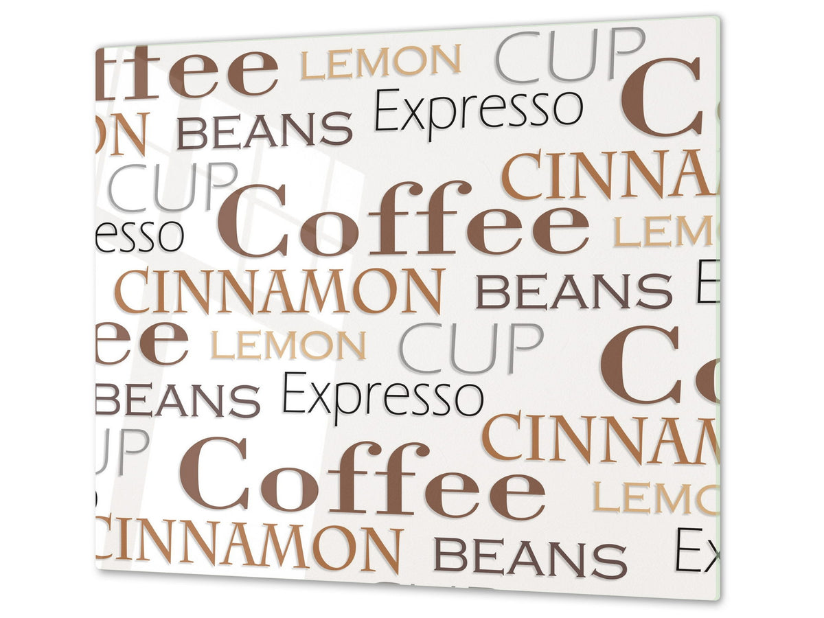 Kochplattenabdeckung Stove Cover und Schneideplatten D05 Coffee Series: Coffee 79