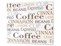 Kochplattenabdeckung Stove Cover und Schneideplatten D05 Coffee Series: Coffee 79