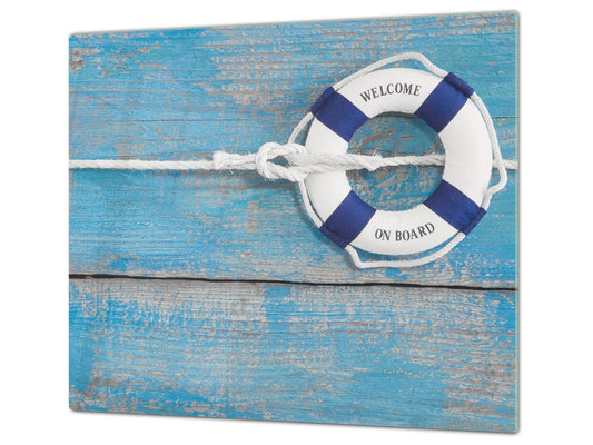 Tempered GLASS Cutting Board 60D10: Lifebuoy